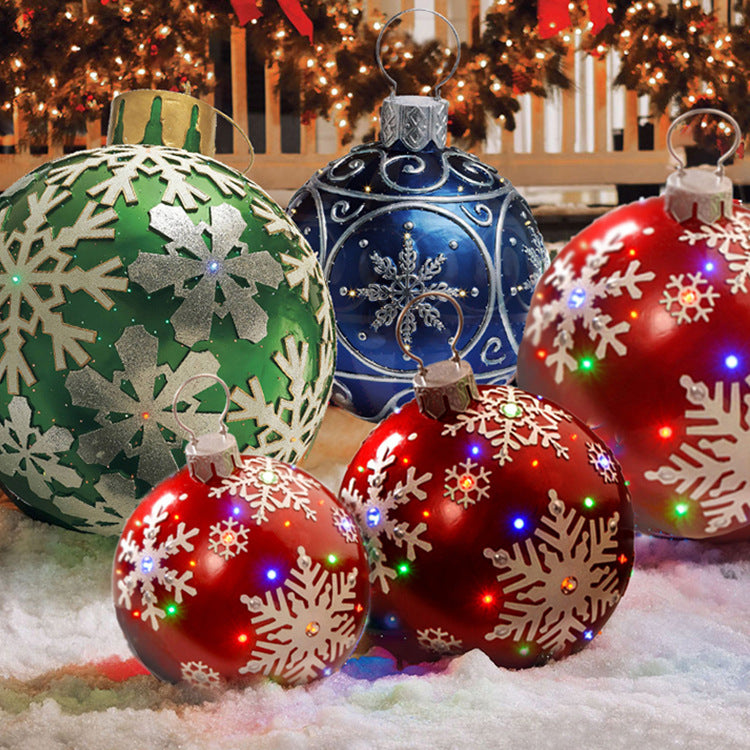 Opblaasbare Kerstbal - decoratie voor binnen en buiten!